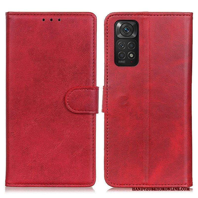 Folio Cover Xiaomi Redmi Note 11 / 11S Retro Effetto Pelle Opaca