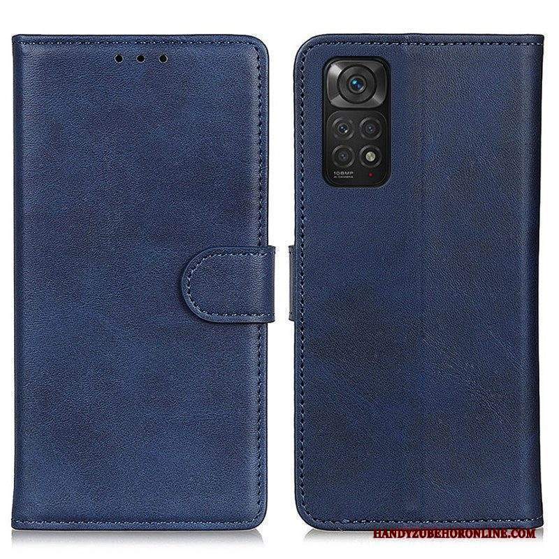 Folio Cover Xiaomi Redmi Note 11 / 11S Retro Effetto Pelle Opaca