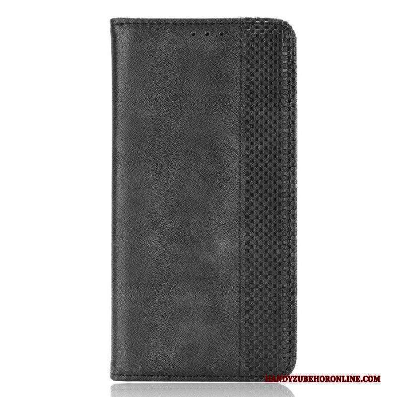 Folio Cover Xiaomi Redmi Note 11 Pro / 11 Pro 5G Custodia in pelle Effetto Pelle Vintage Stilizzato