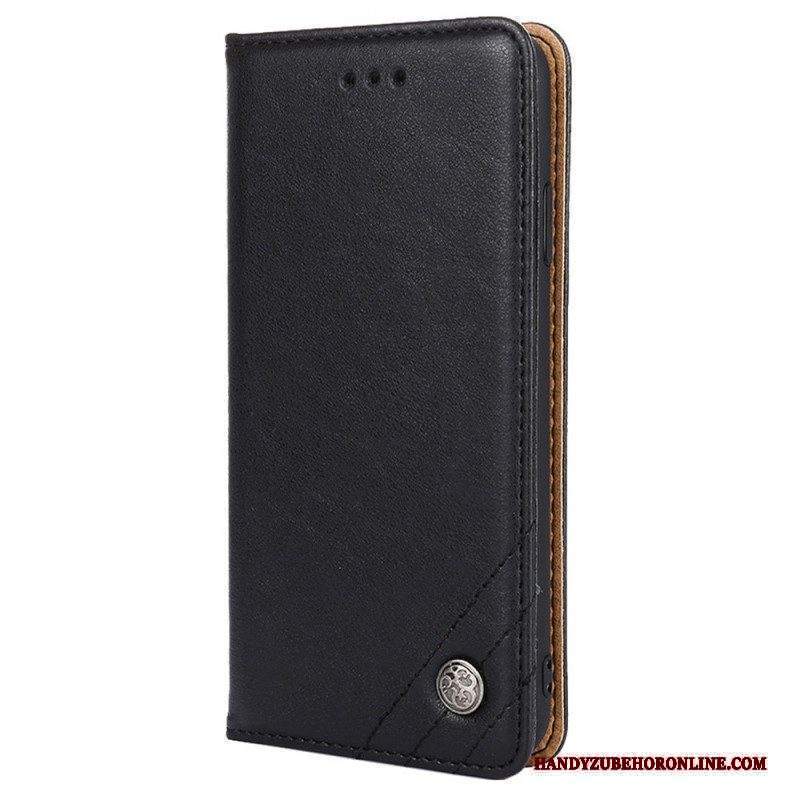 Folio Cover Xiaomi Redmi Note 11 Pro / 11 Pro 5G Custodia in pelle Rivetto In Pelle Stile