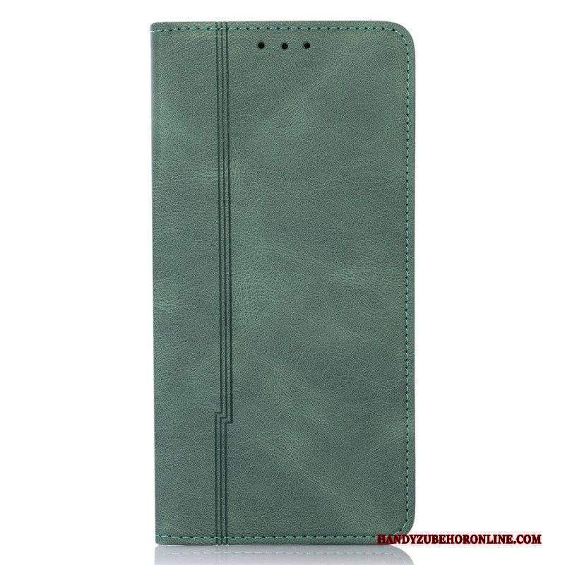 Folio Cover Xiaomi Redmi Note 11 Pro Plus 5G Custodia in pelle Linea Pelle Stile