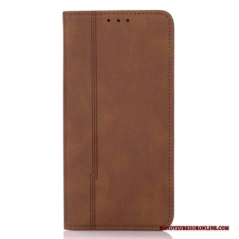 Folio Cover Xiaomi Redmi Note 11 Pro Plus 5G Custodia in pelle Linea Pelle Stile