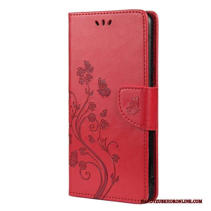 Folio Cover Xiaomi Redmi Note 11 Pro Plus 5G Farfalle E Fiori