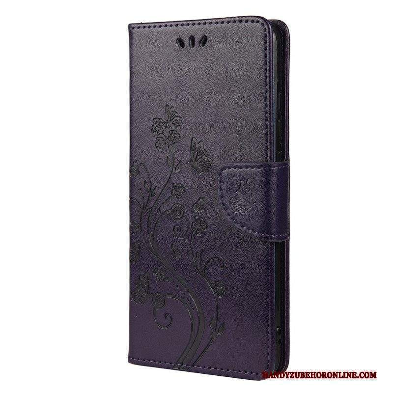 Folio Cover Xiaomi Redmi Note 11 Pro Plus 5G Farfalle E Fiori