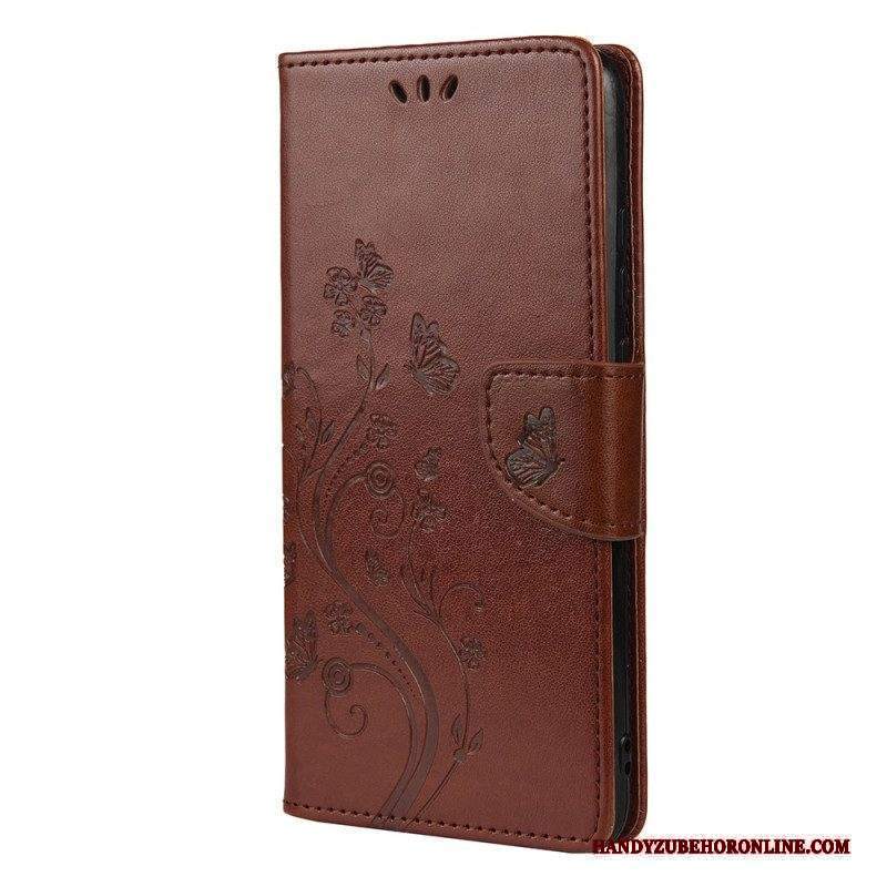 Folio Cover Xiaomi Redmi Note 11 Pro Plus 5G Farfalle E Fiori