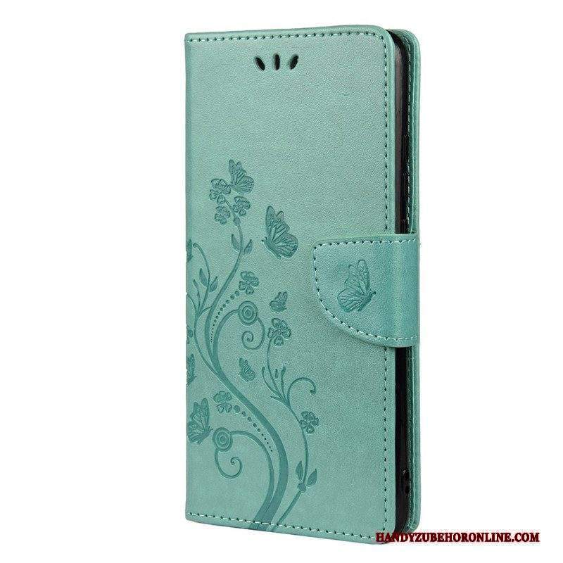 Folio Cover Xiaomi Redmi Note 11 Pro Plus 5G Farfalle E Fiori