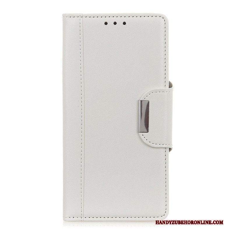 Folio Cover Xiaomi Redmi Note 12 4G Chiusura In Argento