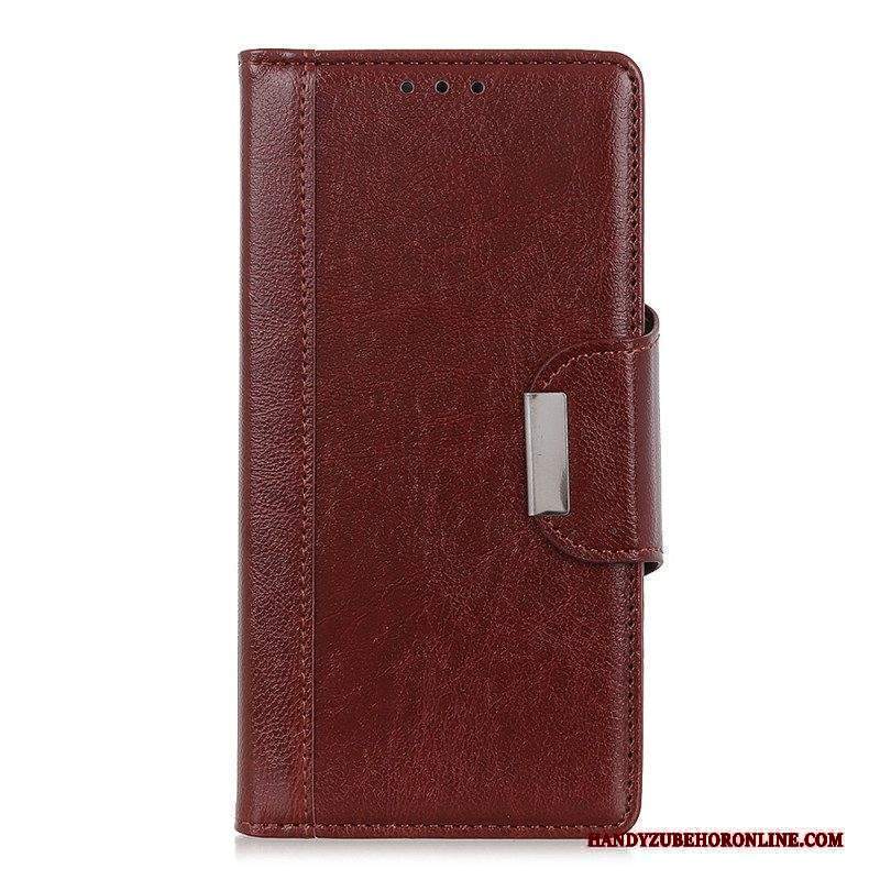 Folio Cover Xiaomi Redmi Note 12 4G Chiusura In Argento