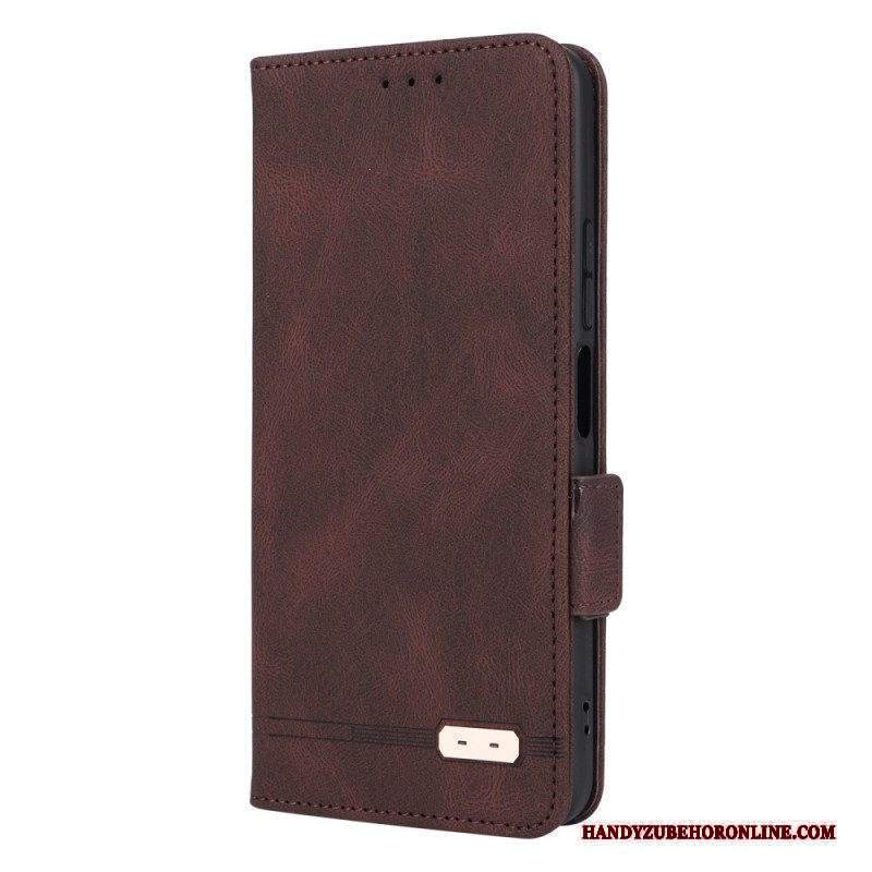 Folio Cover Xiaomi Redmi Note 12 4G Custodia in pelle Classico D'epoca