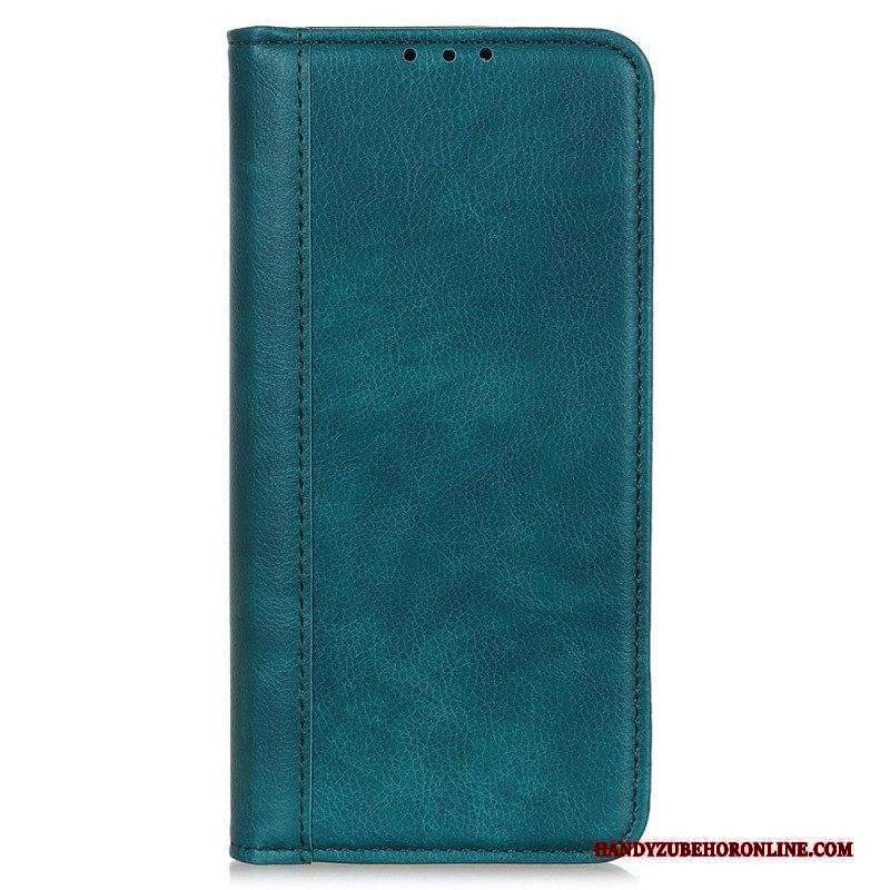 Folio Cover Xiaomi Redmi Note 12 4G Custodia in pelle Crosta D'epoca In Pelle