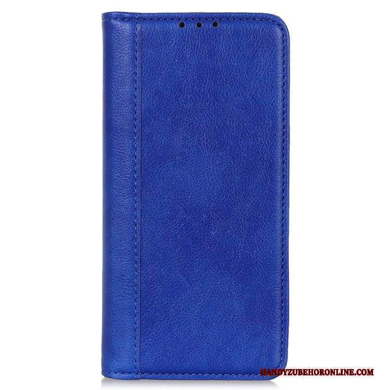 Folio Cover Xiaomi Redmi Note 12 4G Custodia in pelle Crosta D'epoca In Pelle