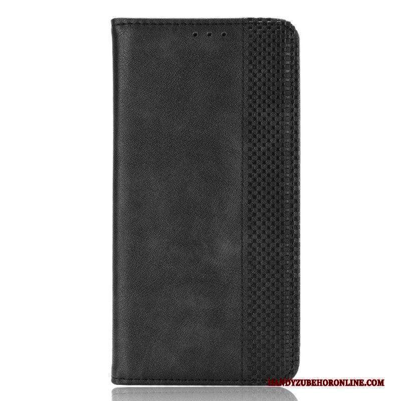 Folio Cover Xiaomi Redmi Note 12 4G Custodia in pelle Stile Stilizzato In Pelle