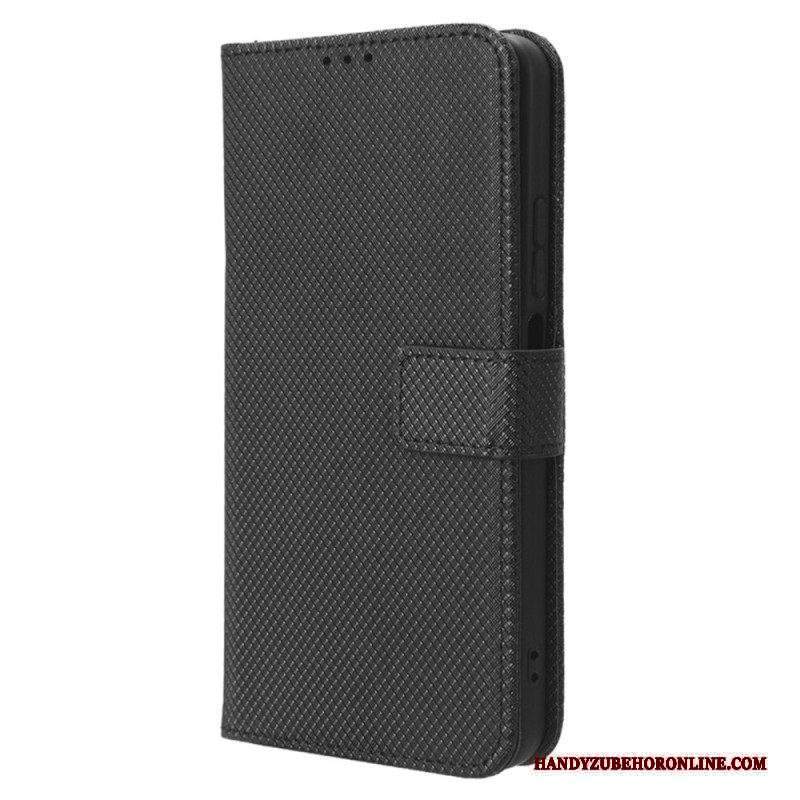 Folio Cover Xiaomi Redmi Note 12 4G Elegante Finta Pelle Con Cinturino