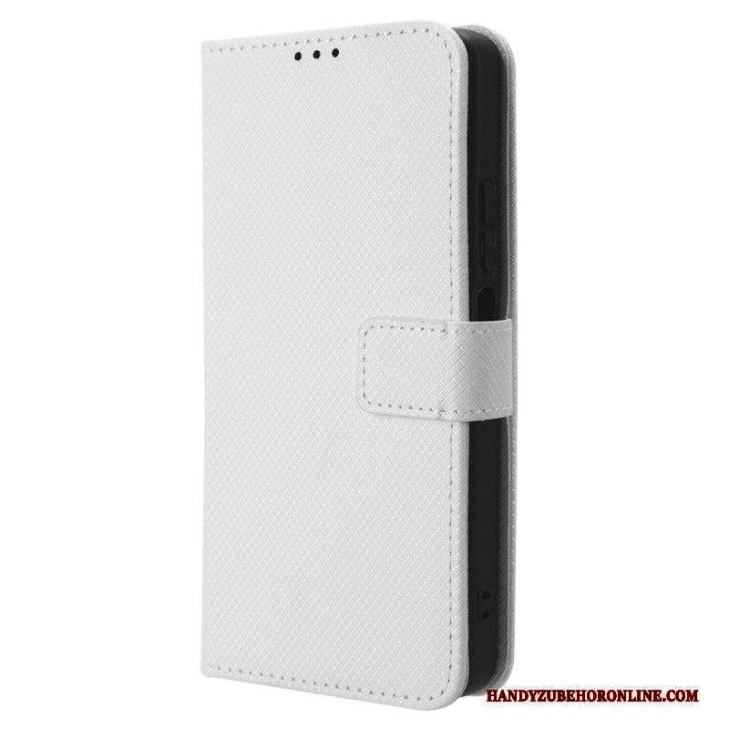 Folio Cover Xiaomi Redmi Note 12 4G Elegante Finta Pelle Con Cinturino