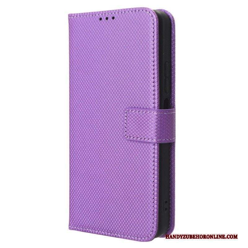 Folio Cover Xiaomi Redmi Note 12 4G Elegante Finta Pelle Con Cinturino