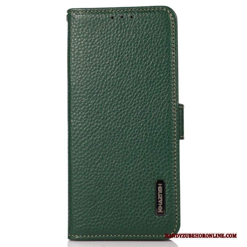 Folio Cover Xiaomi Redmi Note 12 4G Pelle Litchi Khazneh Rfid