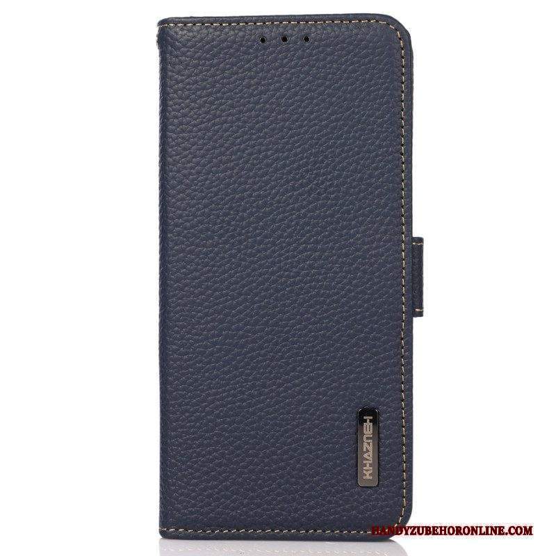 Folio Cover Xiaomi Redmi Note 12 4G Pelle Litchi Khazneh Rfid