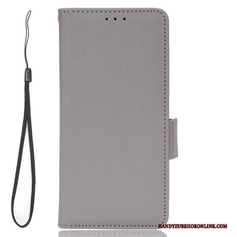 Folio Cover Xiaomi Redmi Note 12 4G Ultra Sottile Con Cordino