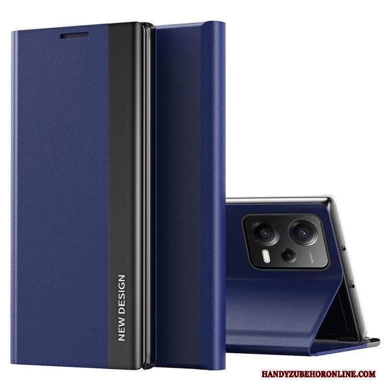 Folio Cover Xiaomi Redmi Note 12 5G Custodia in pelle Nuovo Design