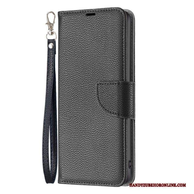 Folio Cover Xiaomi Redmi Note 12 Pro Chiusura Cinturino Obliquo