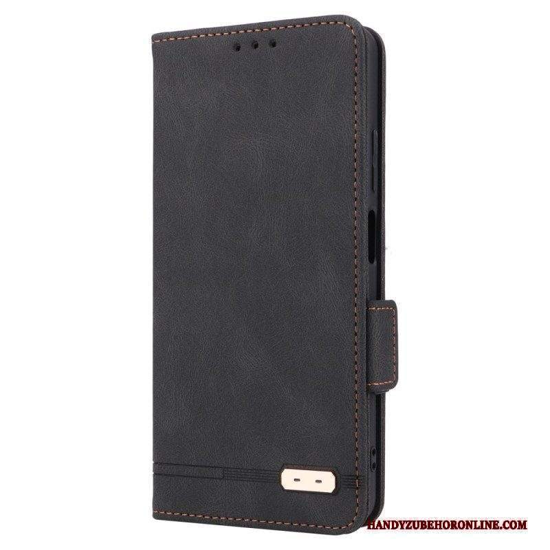 Folio Cover Xiaomi Redmi Note 12 Pro Custodia in pelle Elegante Effetto Pelle