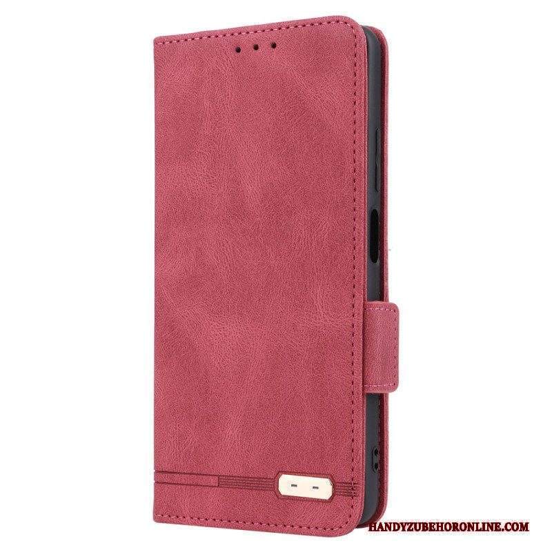 Folio Cover Xiaomi Redmi Note 12 Pro Custodia in pelle Elegante Effetto Pelle