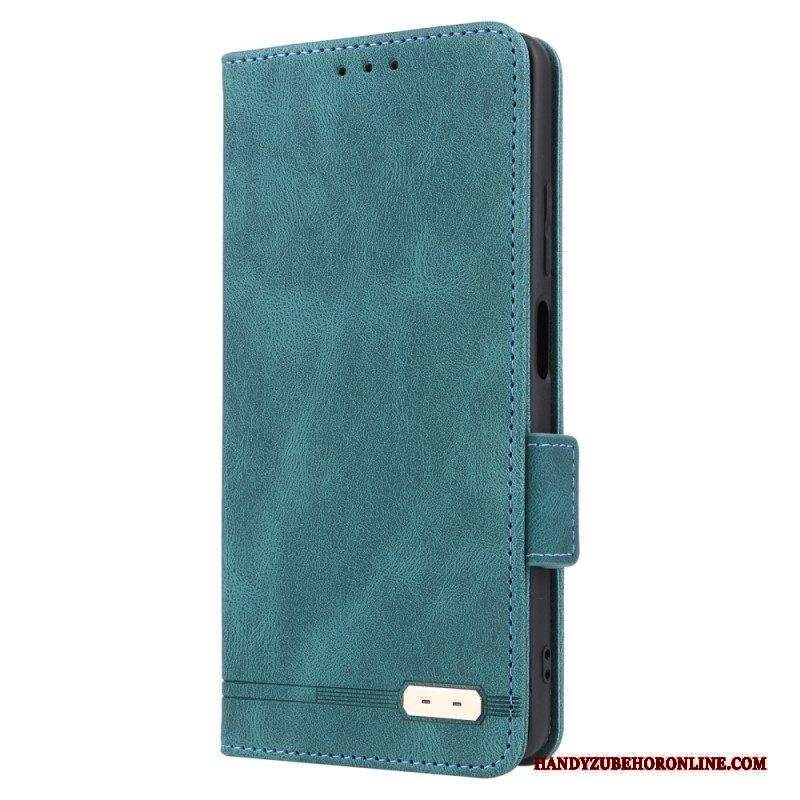 Folio Cover Xiaomi Redmi Note 12 Pro Custodia in pelle Elegante Effetto Pelle