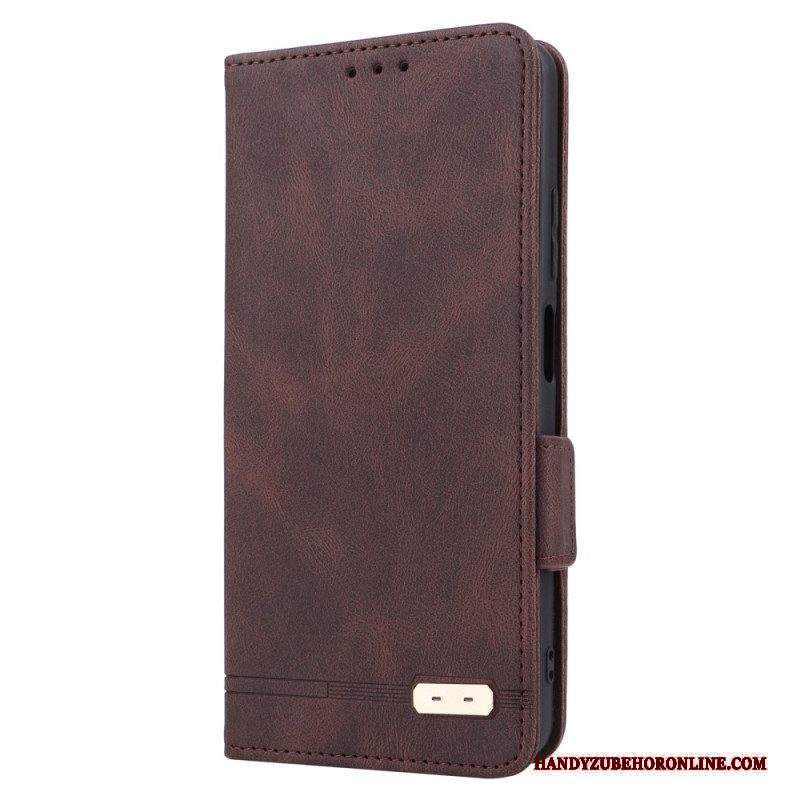 Folio Cover Xiaomi Redmi Note 12 Pro Custodia in pelle Elegante Effetto Pelle