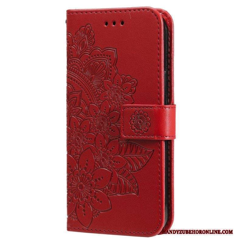 Folio Cover Xiaomi Redmi Note 12 Pro Plus Cinghia Fiore Mandala