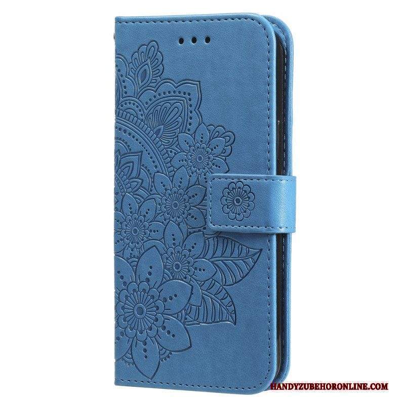 Folio Cover Xiaomi Redmi Note 12 Pro Plus Cinghia Fiore Mandala