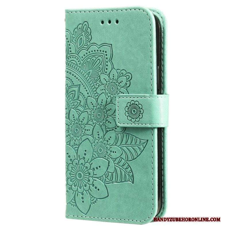 Folio Cover Xiaomi Redmi Note 12 Pro Plus Cinghia Fiore Mandala