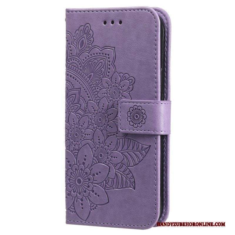 Folio Cover Xiaomi Redmi Note 12 Pro Plus Cinghia Fiore Mandala