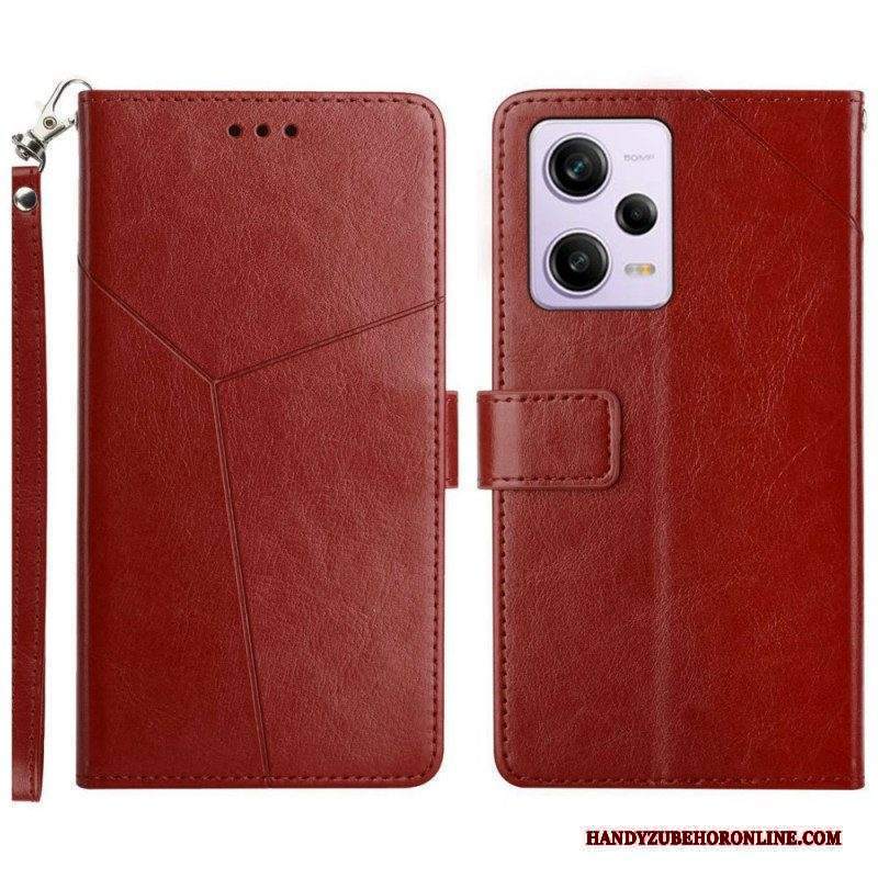 Folio Cover Xiaomi Redmi Note 12 Pro Y Strappy Design