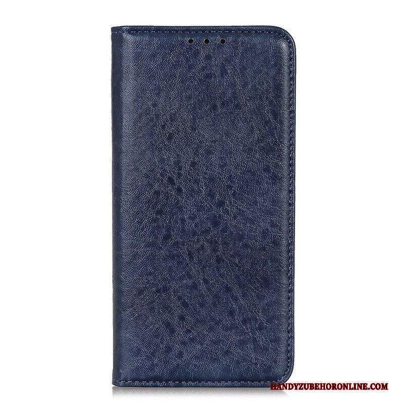 Folio Cover iPhone 13 Mini Custodia in pelle Crosta Di Pelle Testurizzata