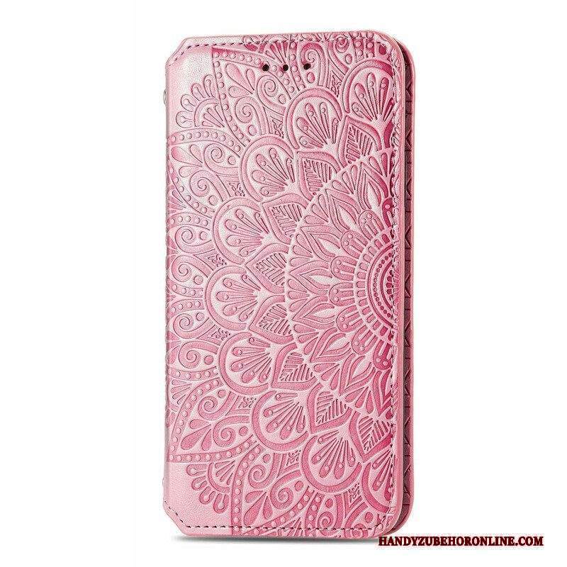 Folio Cover iPhone 13 Mini Custodia in pelle Mandala