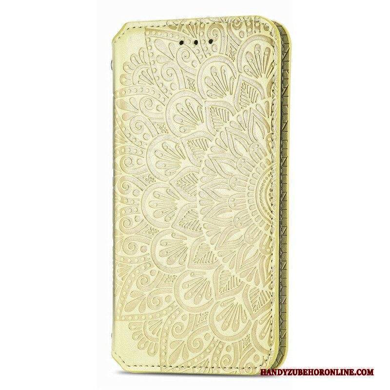 Folio Cover iPhone 13 Mini Custodia in pelle Mandala