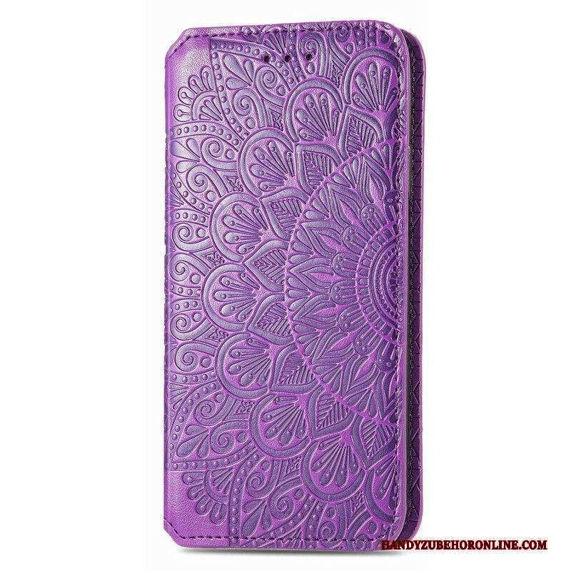 Folio Cover iPhone 13 Mini Custodia in pelle Mandala