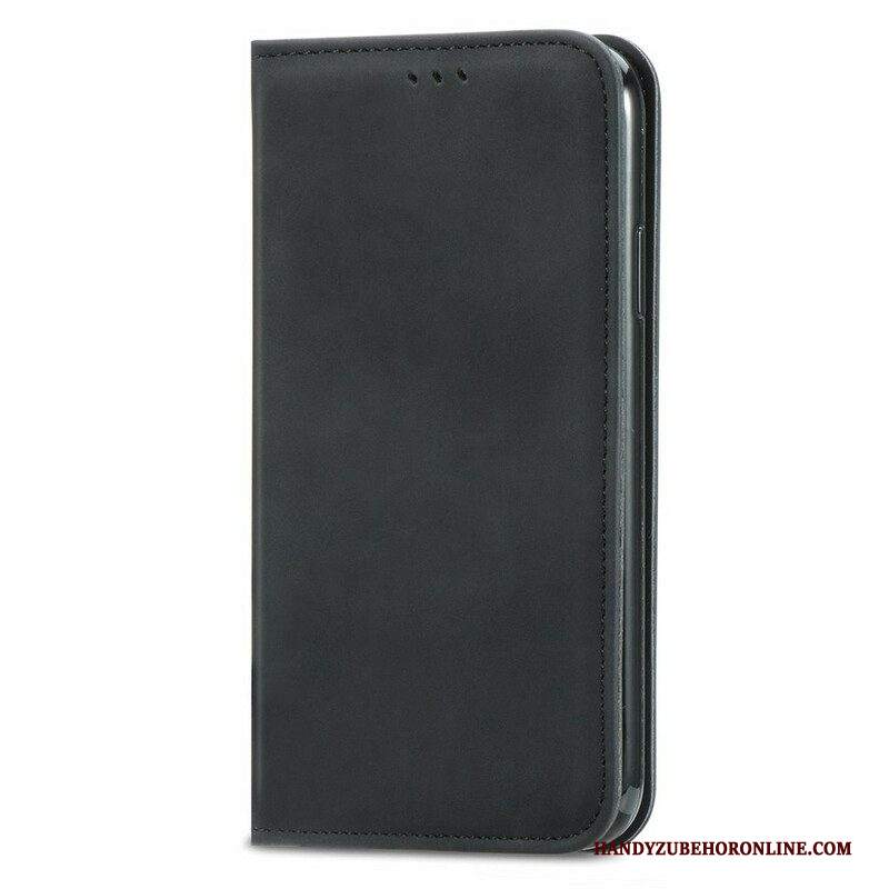 Folio Cover iPhone 13 Mini Custodia in pelle Tocco Di Pelle