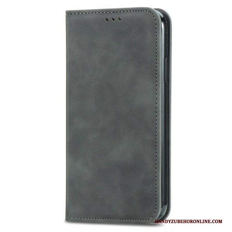 Folio Cover iPhone 13 Mini Custodia in pelle Tocco Di Pelle