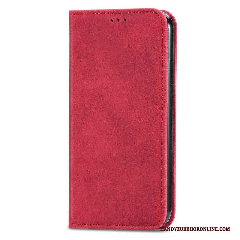 Folio Cover iPhone 13 Mini Custodia in pelle Tocco Di Pelle