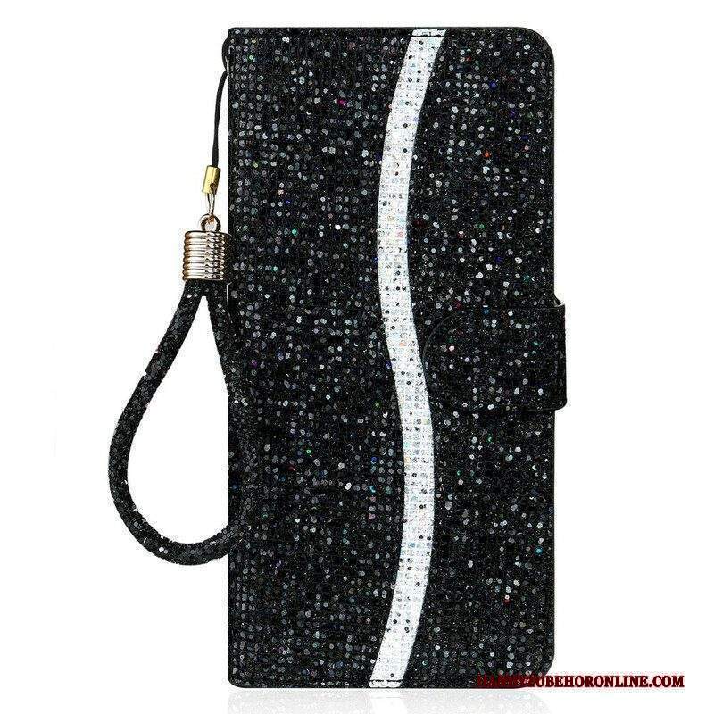 Folio Cover iPhone 13 Mini Design A S Con Paillettes