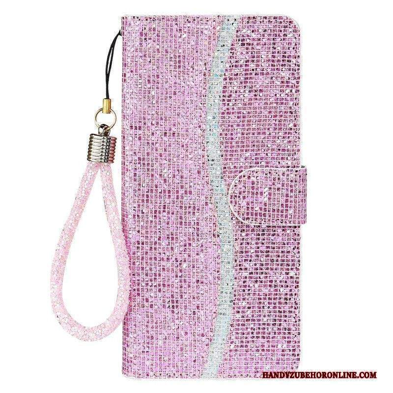 Folio Cover iPhone 13 Mini Design A S Con Paillettes