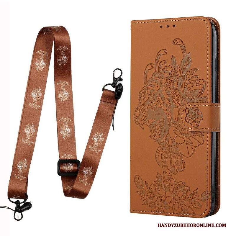 Folio Cover iPhone 13 Pro Barocco Strappy Tiger