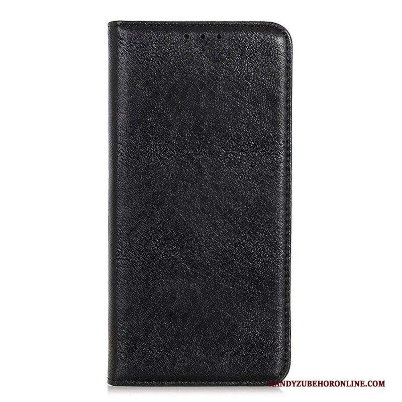 Folio Cover iPhone 13 Pro Custodia in pelle Crosta Di Pelle Testurizzata