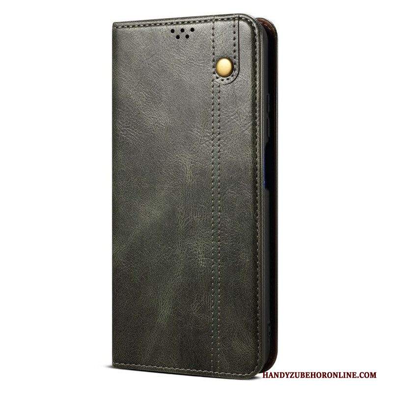 Folio Cover iPhone 13 Pro Custodia in pelle Ecopelle Cerata