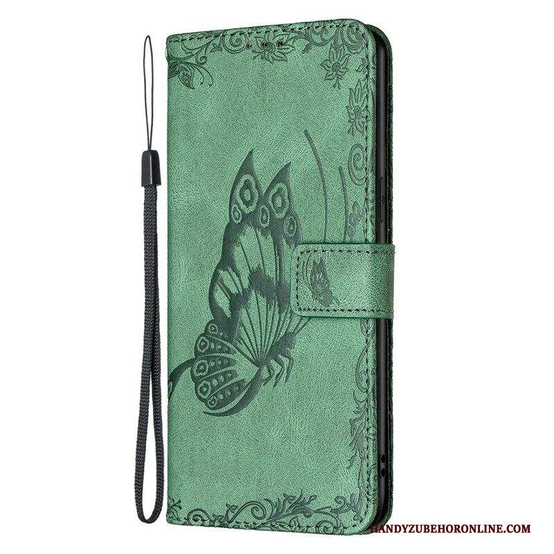 Folio Cover iPhone 13 Pro Farfalla Barocco Strappy