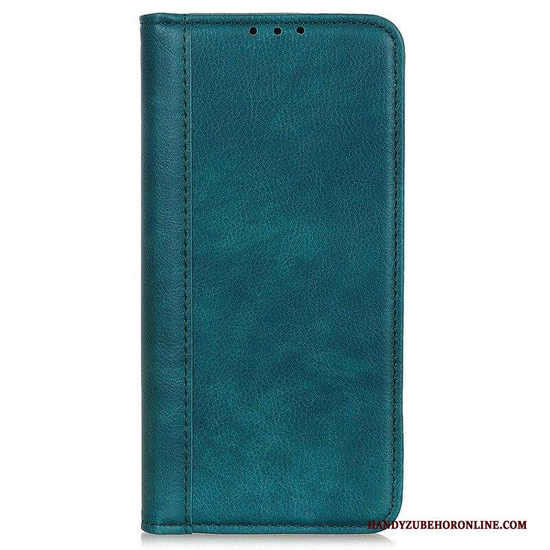 Folio Cover iPhone 13 Pro Max Custodia in pelle Pelle Crosta Versione Colorata