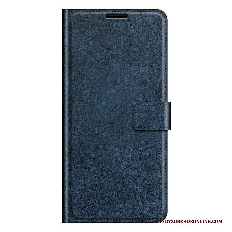 Folio Cover iPhone 13 Pro Max Sottile Effetto Pelle Estremo