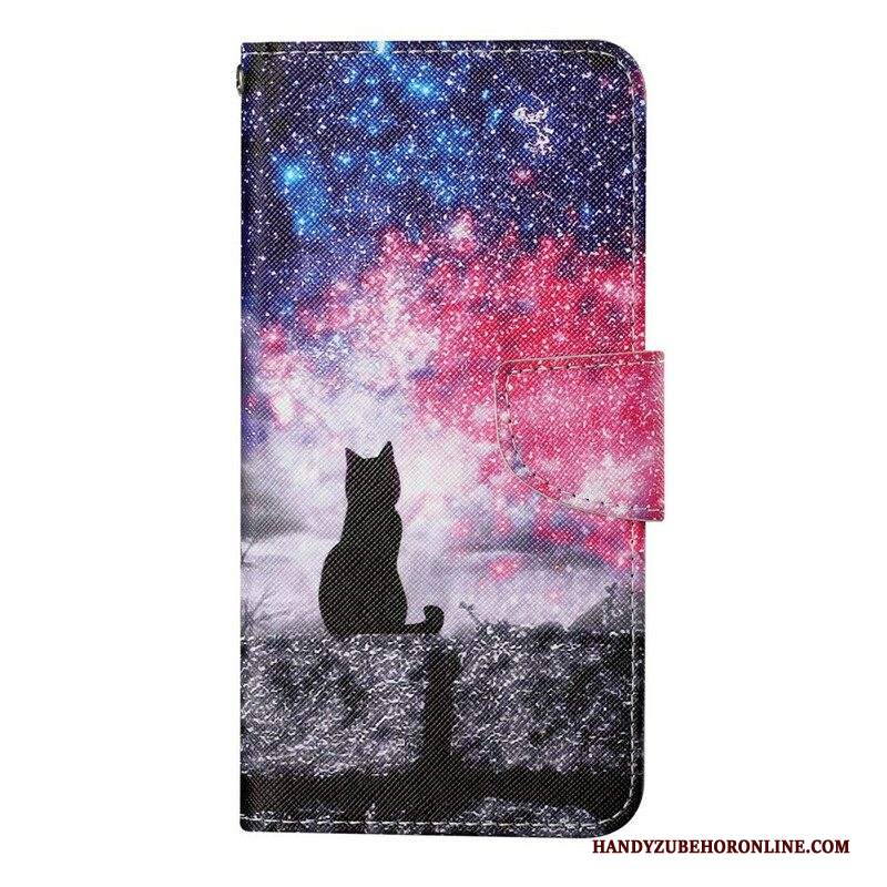 Folio Cover iPhone 13 Pro Storie Di Gatti Con Cordino