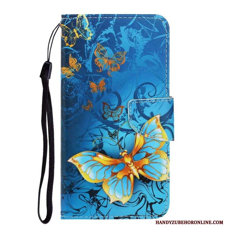 Folio Cover iPhone 13 Pro Variazioni Cinturino Farfalle